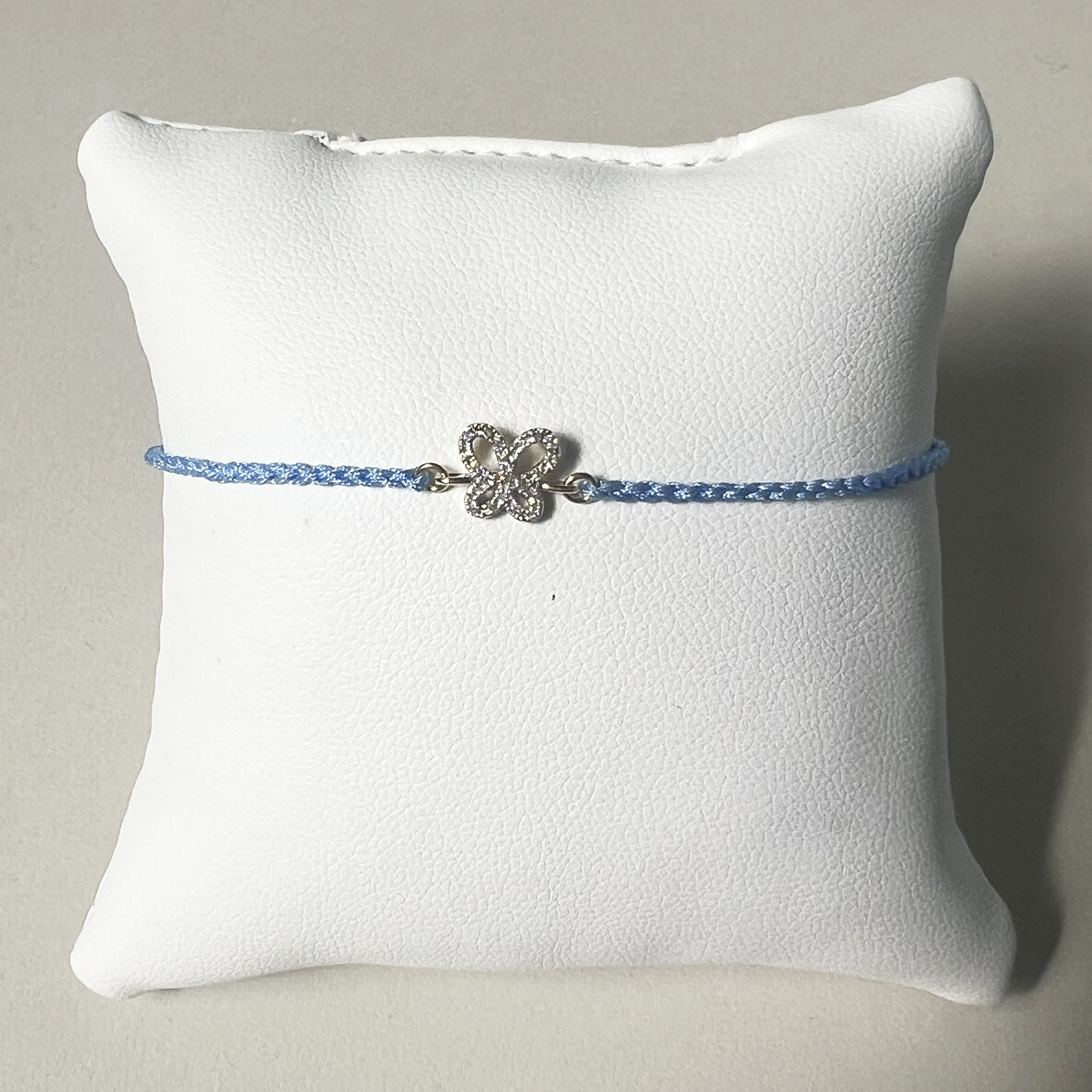 Pave Open Butterfly Bracelet | 10K Yellow Gold | White Pave Diamond