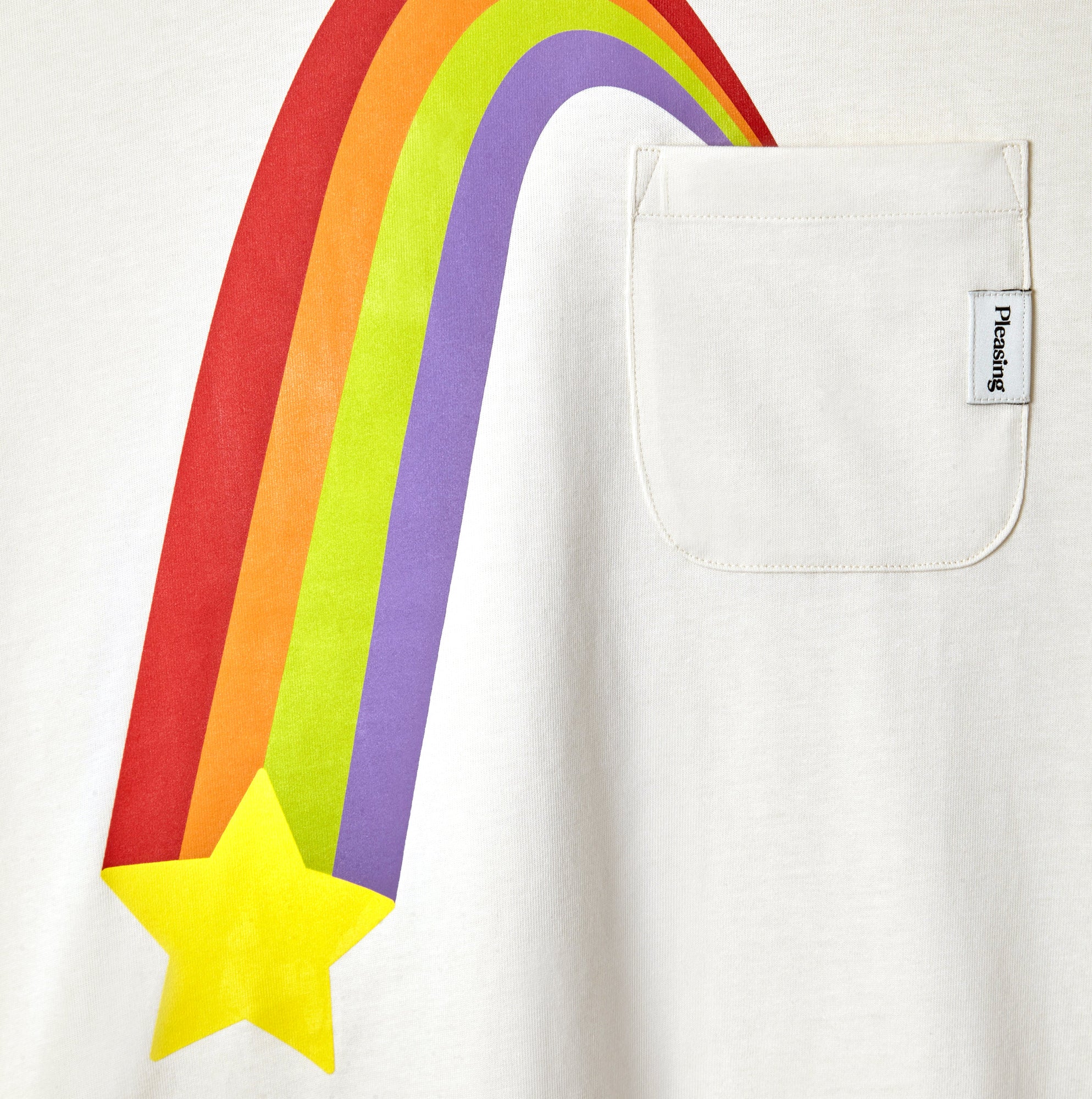 The Rainbow Ray Ringer Tee | Cherry Cloud