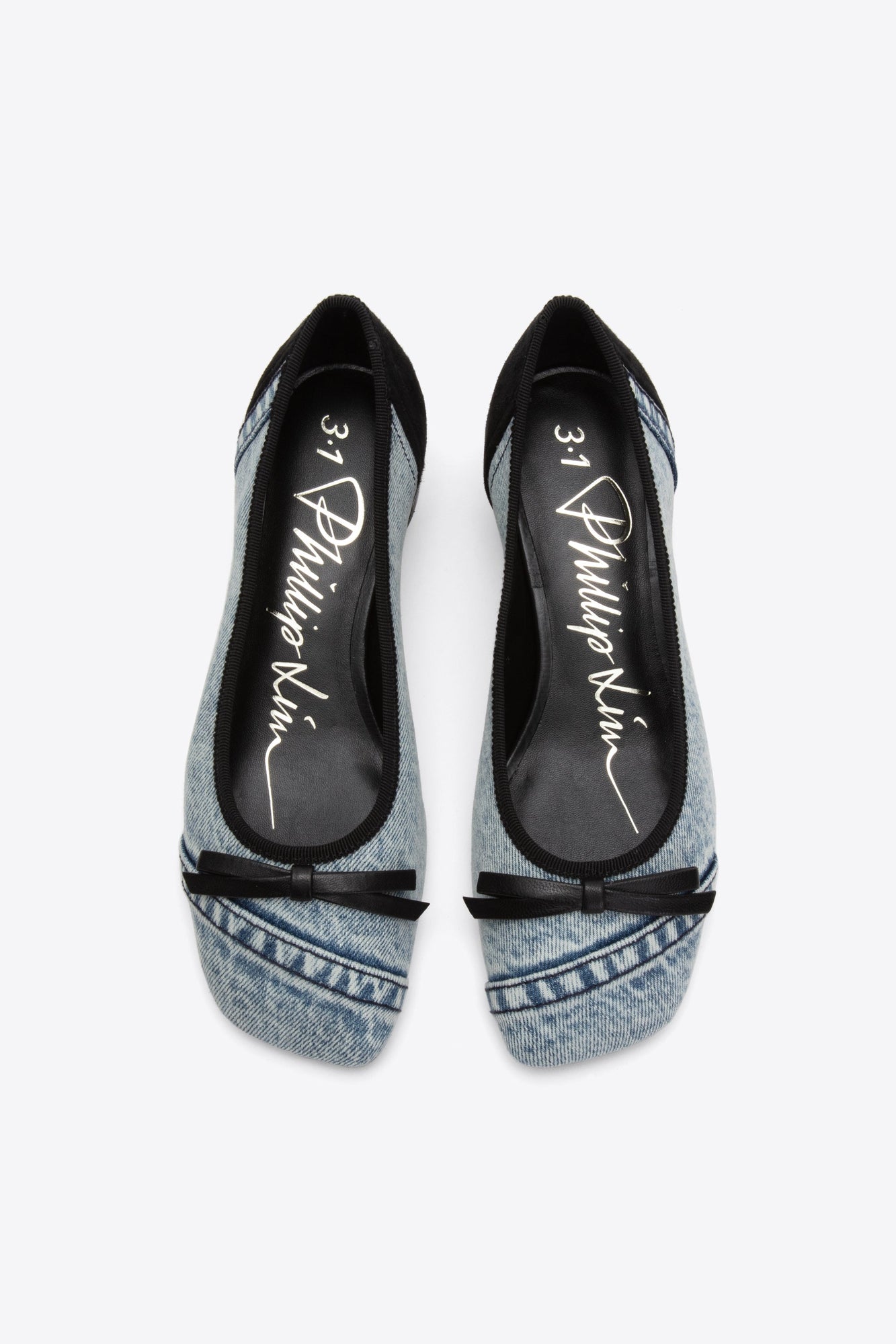 ID Soft Ballerina Pump | Black/Blue