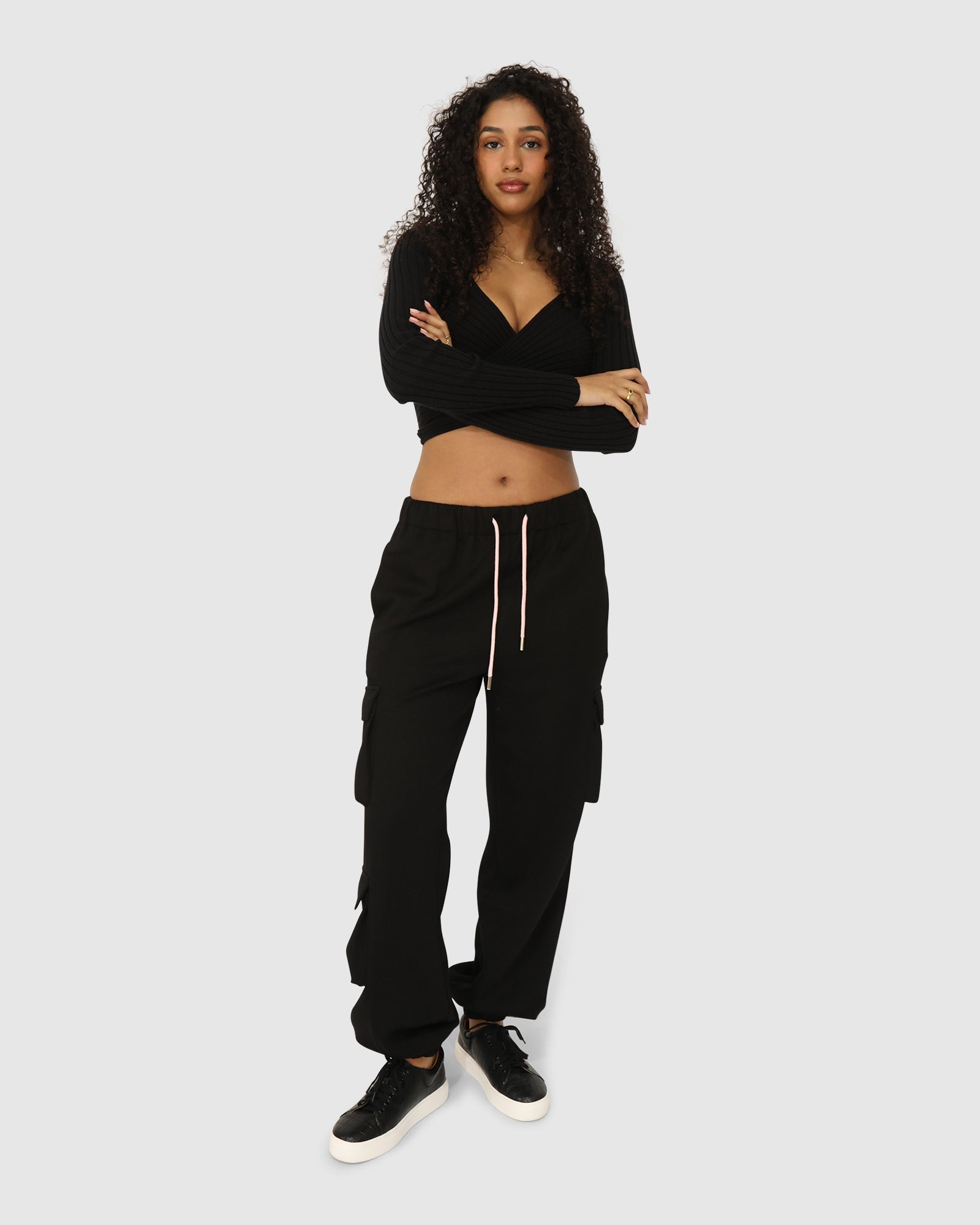 Women | Perfect Match Cargo Trackpants | Black