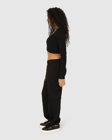 Women | Perfect Match Cargo Trackpants | Black