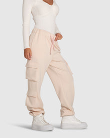 Women | Perfect Match Cargo Trackpants | Blush