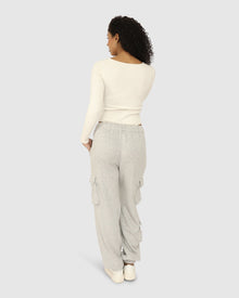 Women | Perfect Match Cargo Trackpants | Grey Marle