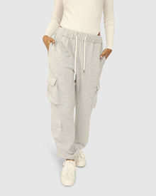 Women | Perfect Match Cargo Trackpants | Grey Marle