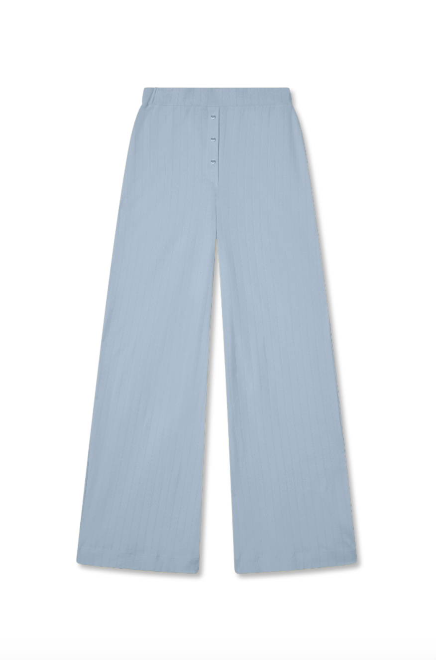 Pointelle Lounge Pant | Vintage-Blue