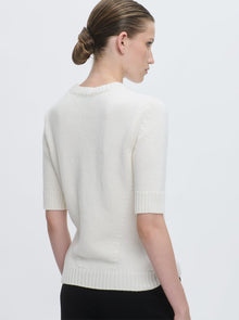 Portia Crewneck Cashmere Sweater | Ivory