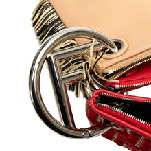 Fendi | Pre-Owned Zucca Leather and Raffia Triplette Clutch | Brown/Beige