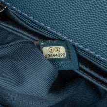 Chanel | Pre-Owned Mini Quilted Caviar Coco Top Handle Bag | Blue/Navy