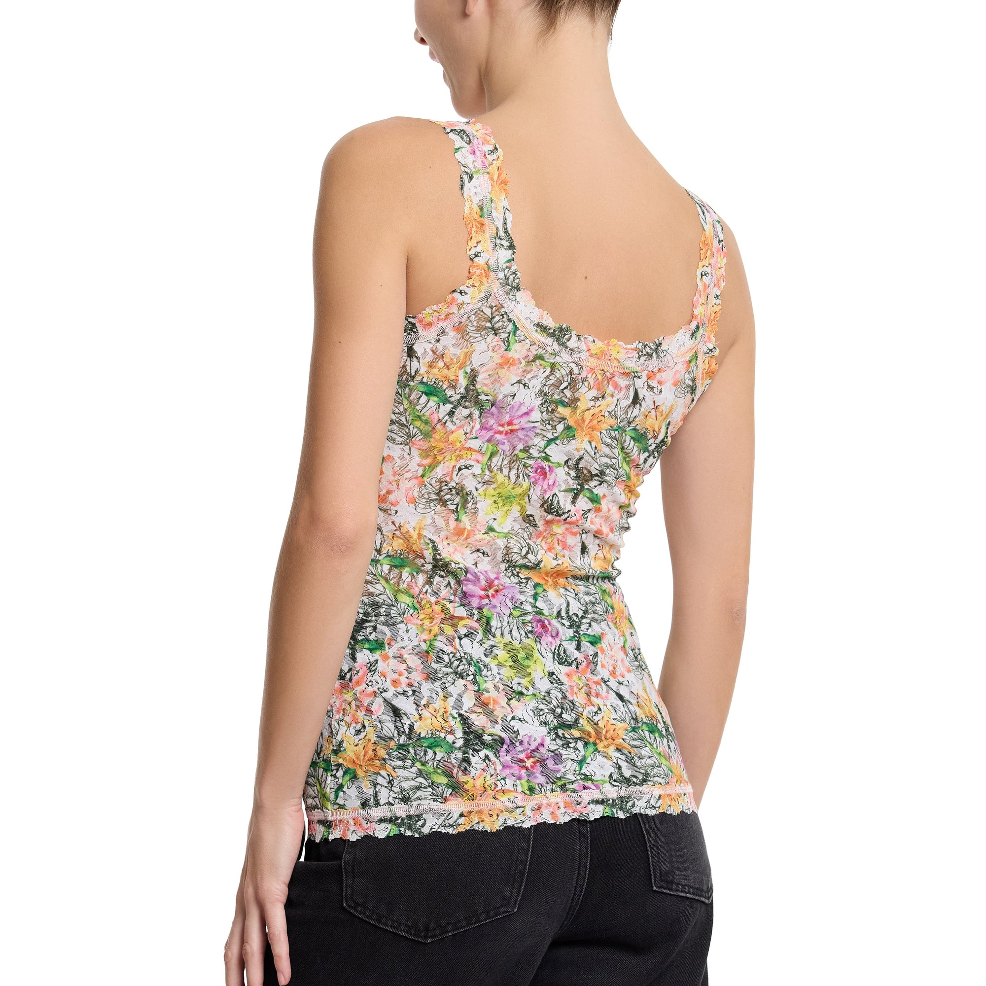 Signature Lace Unlined Camisole | Botany (White)