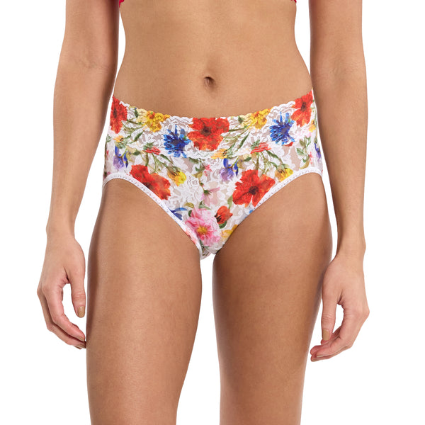 Signature Lace French Brief | Meadow Mix (White)