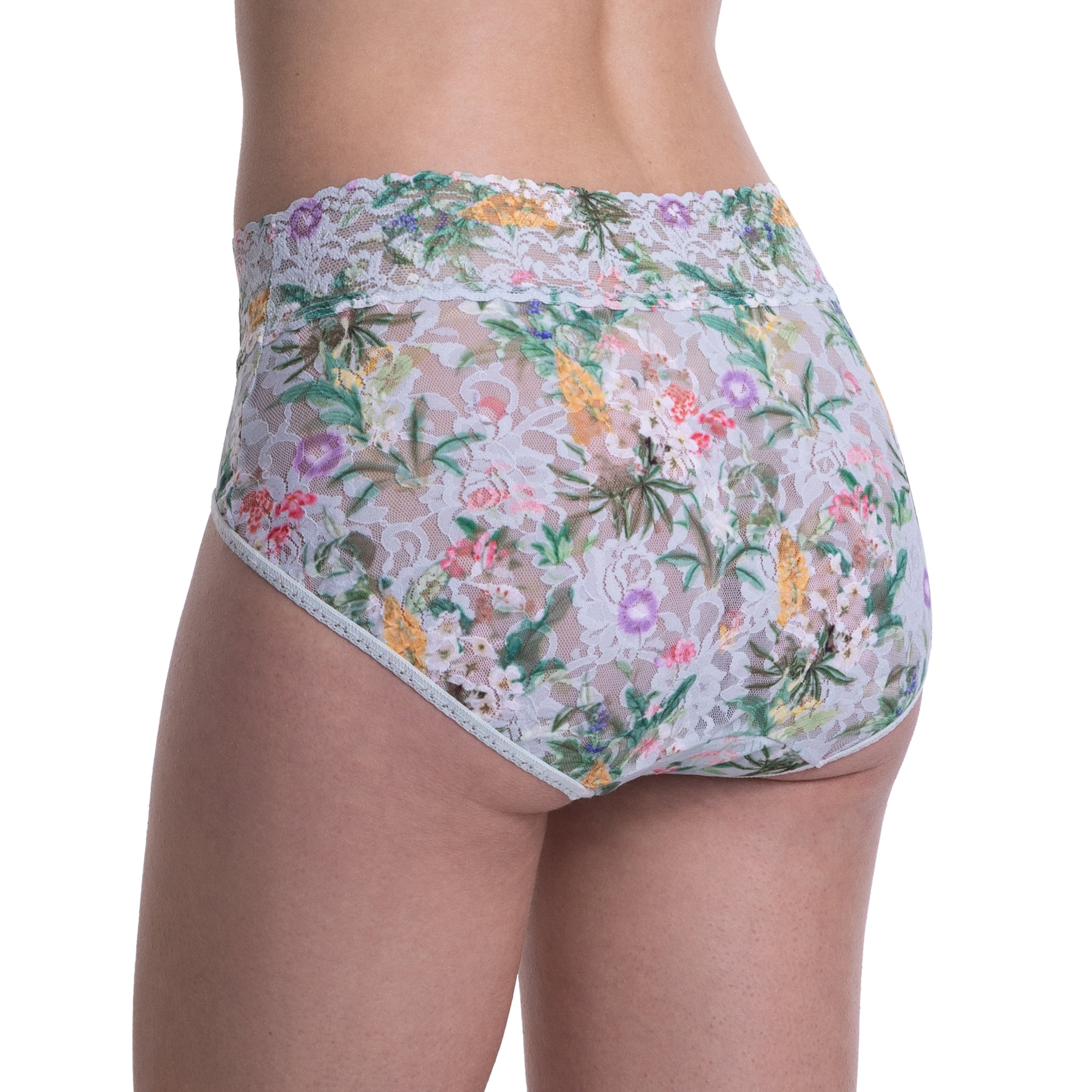 Signature Lace French Brief | Floriculture (Green)