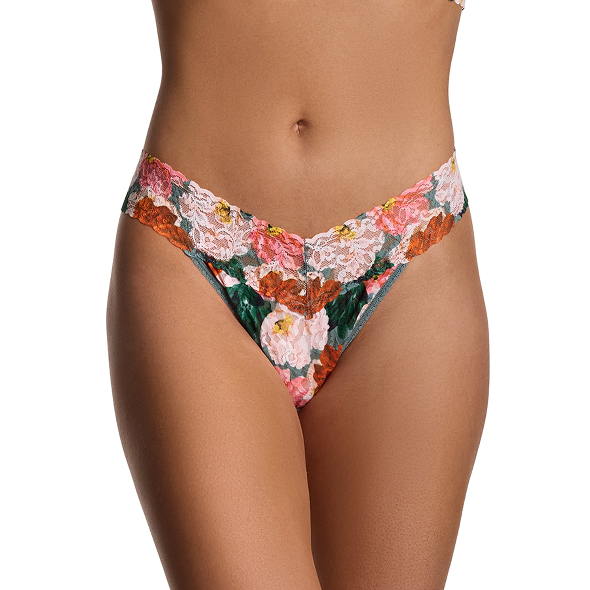 Signature Lace Original Rise Thong | Paint Me Like... (Green)