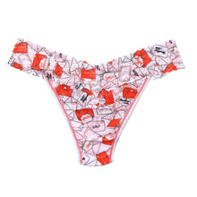 Signature Lace Original Rise Thong | With Love (White)