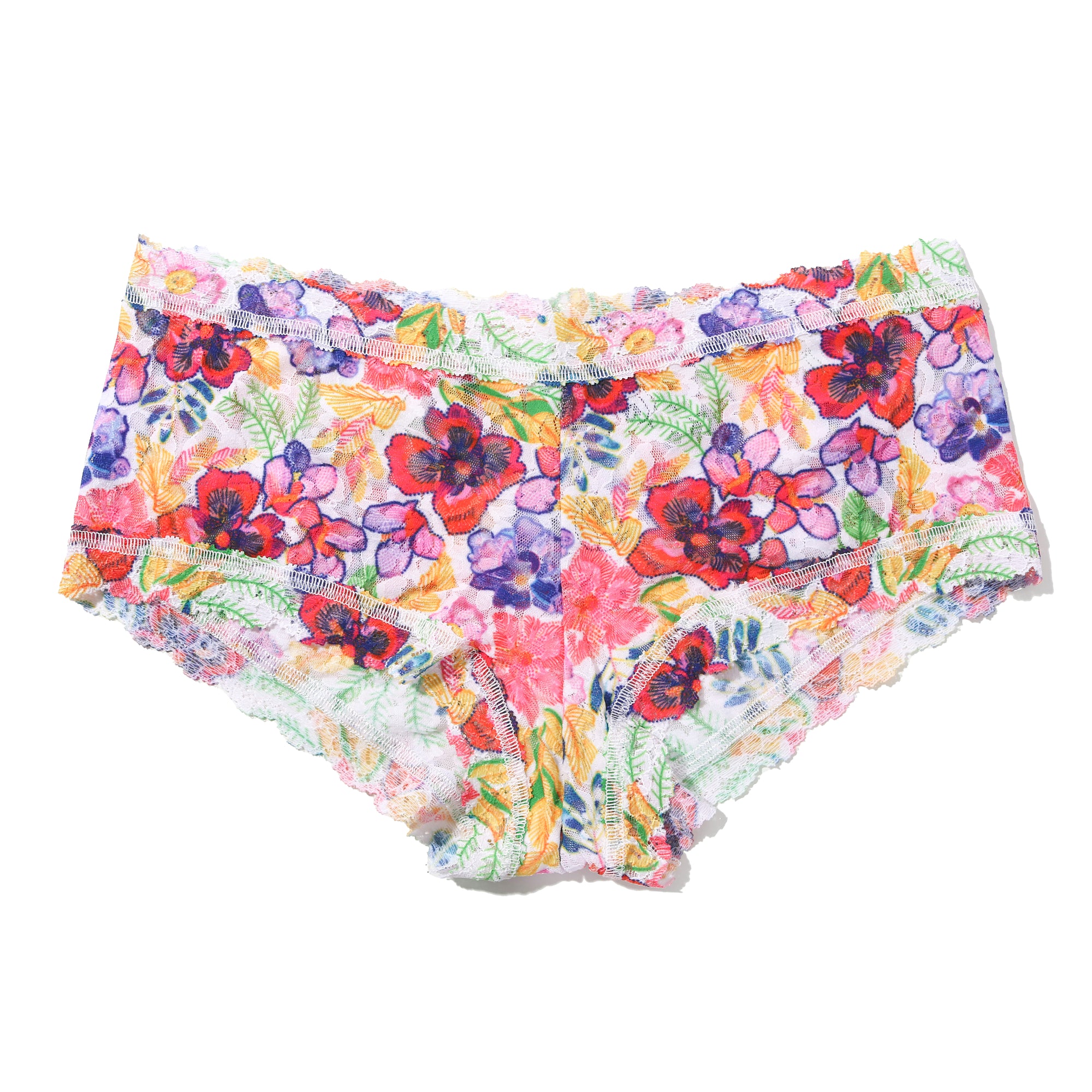 Signature Lace Boyshort | Adorned (White)