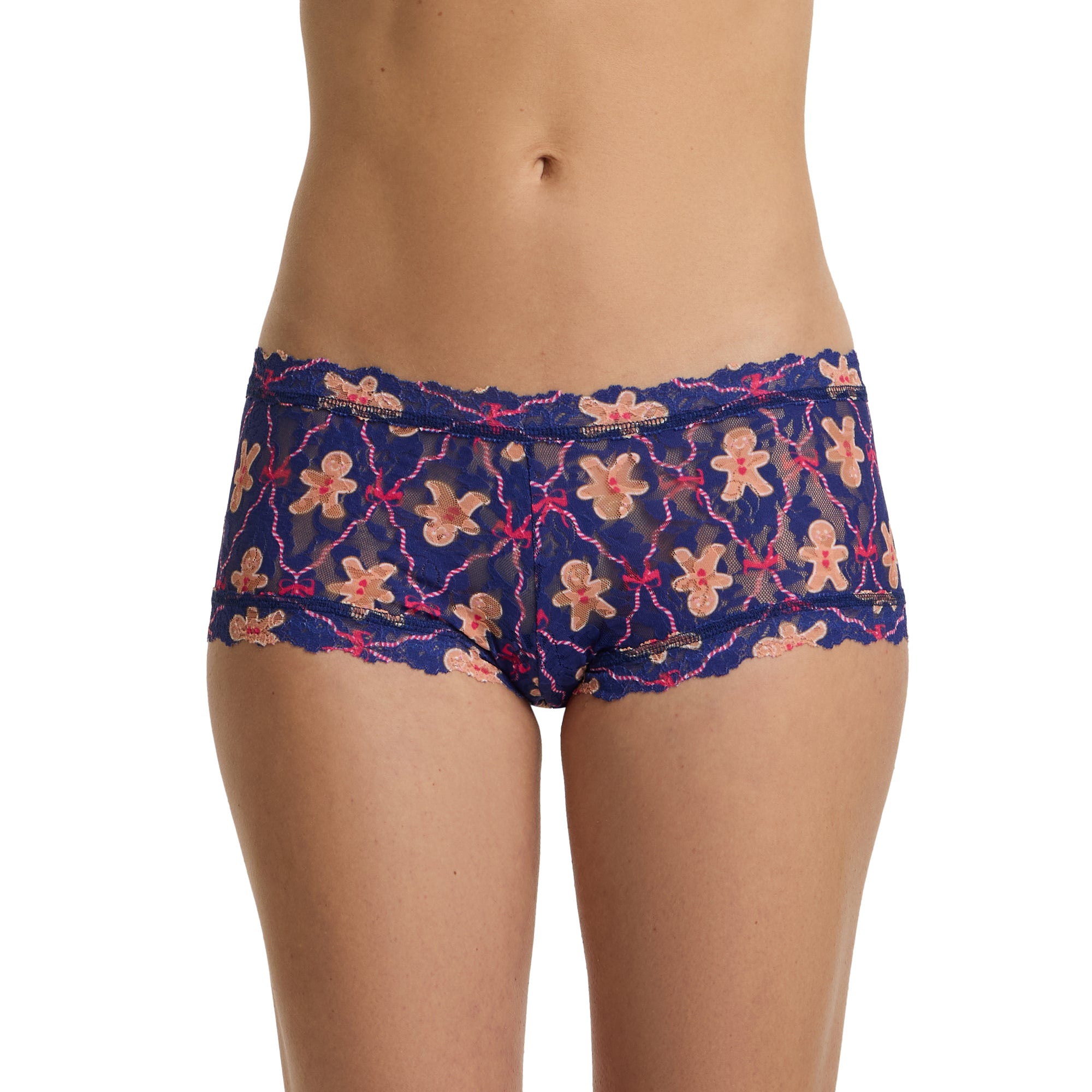 Signature Lace Boyshort | Cookie Cutter (Navy)