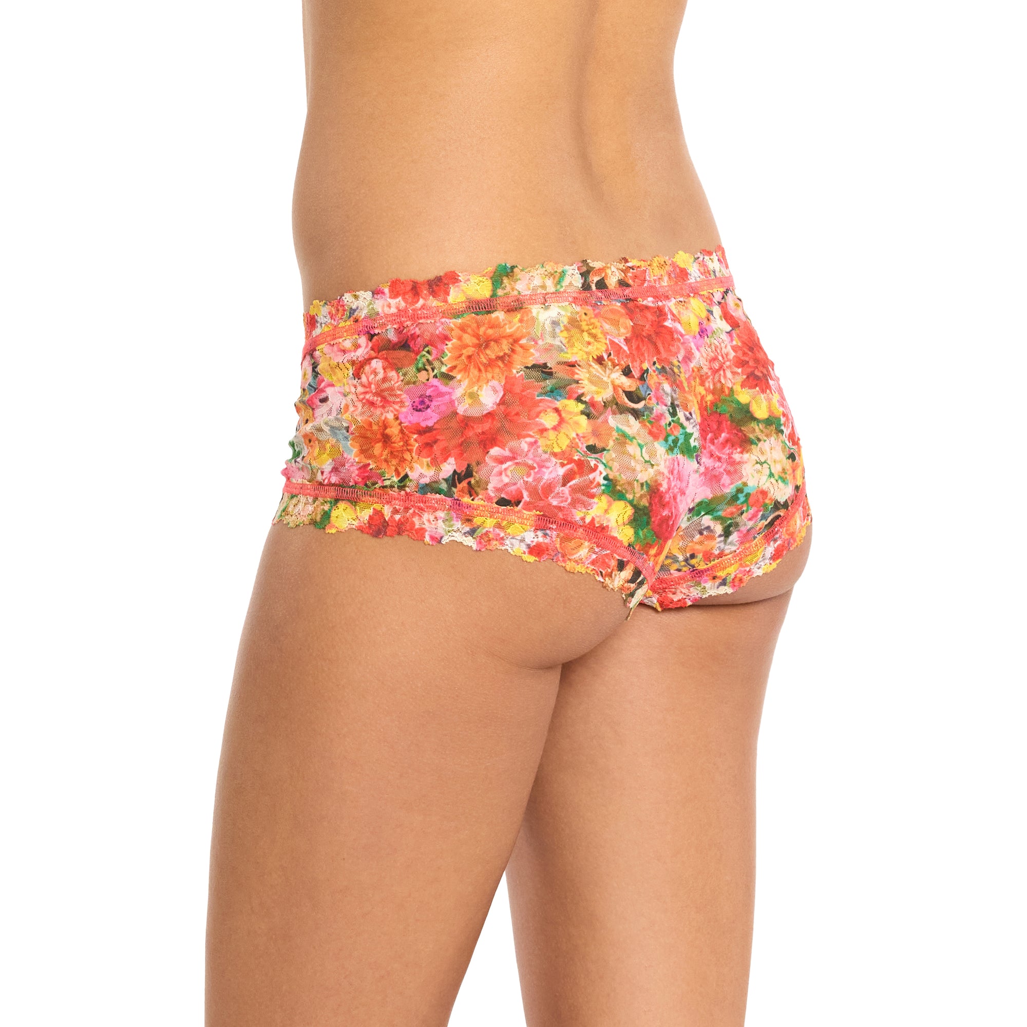 Signature Lace Boyshort | Floramania (Pink)