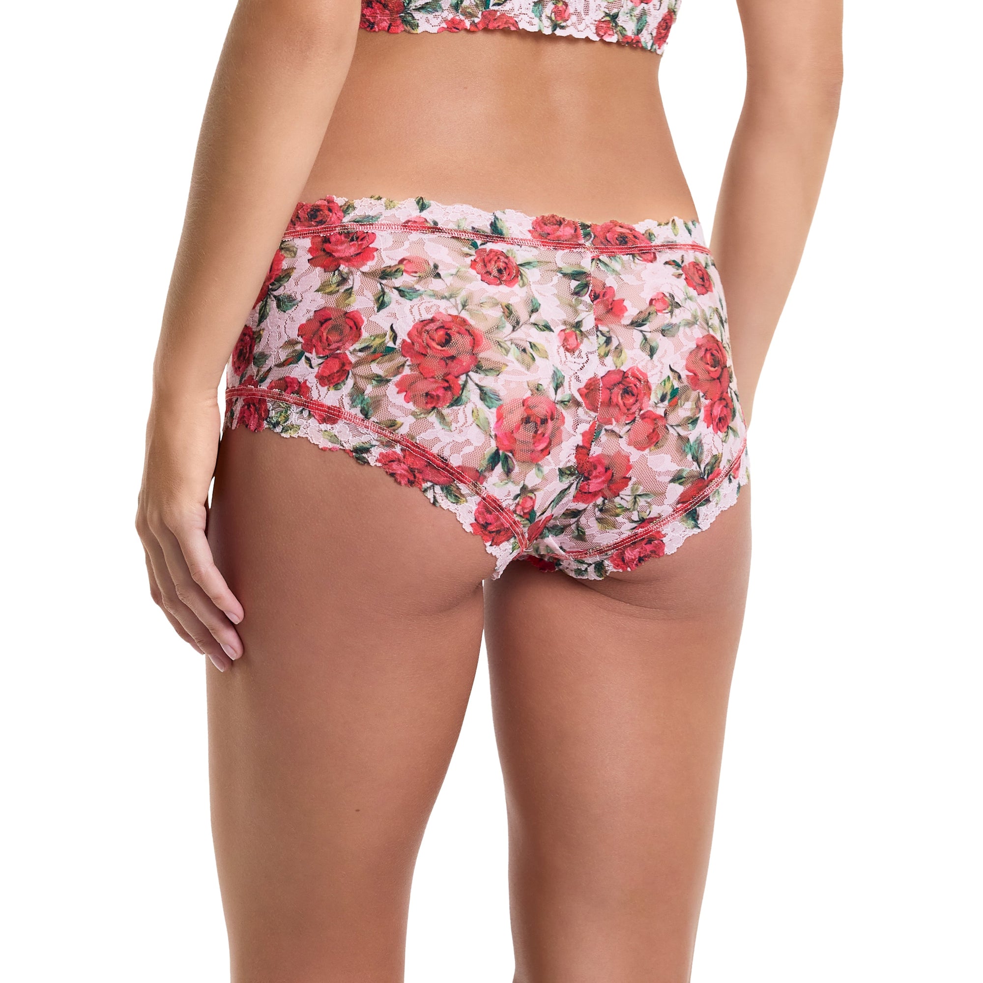 Signature Lace Boyshort | Je' Taime (Pink)