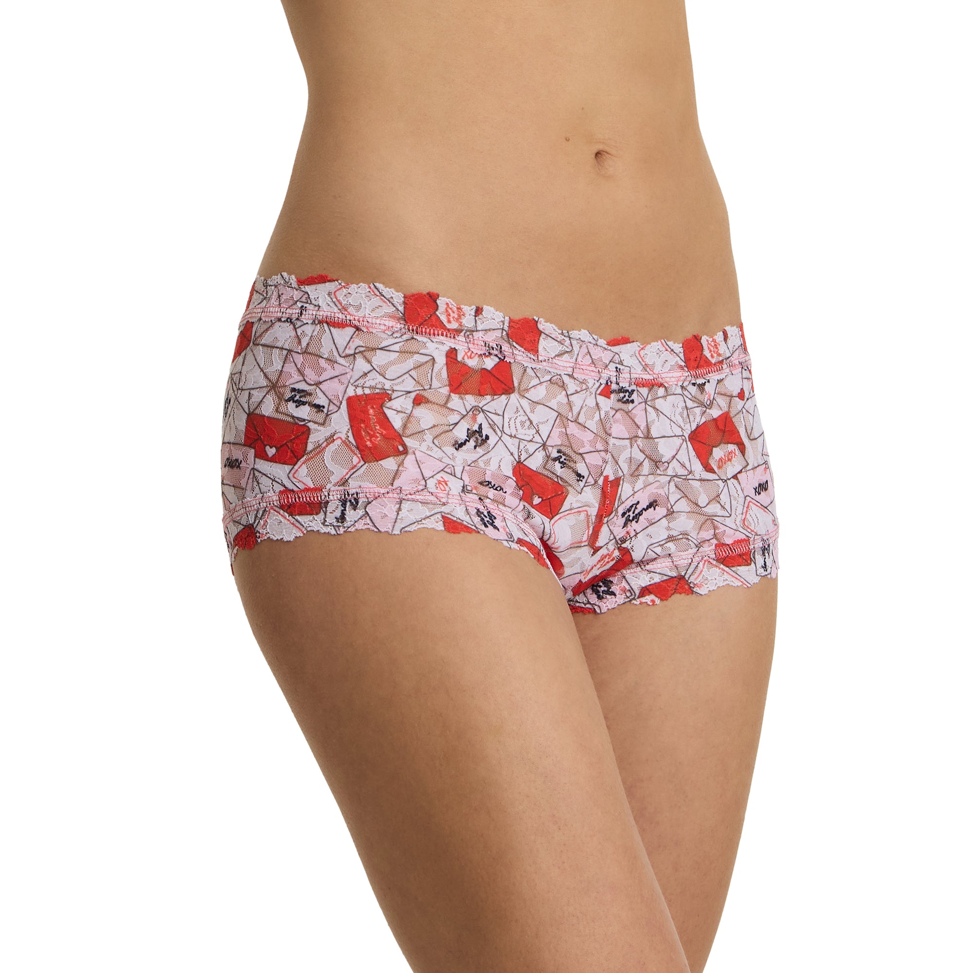Signature Lace Boyshort | With Love (White)