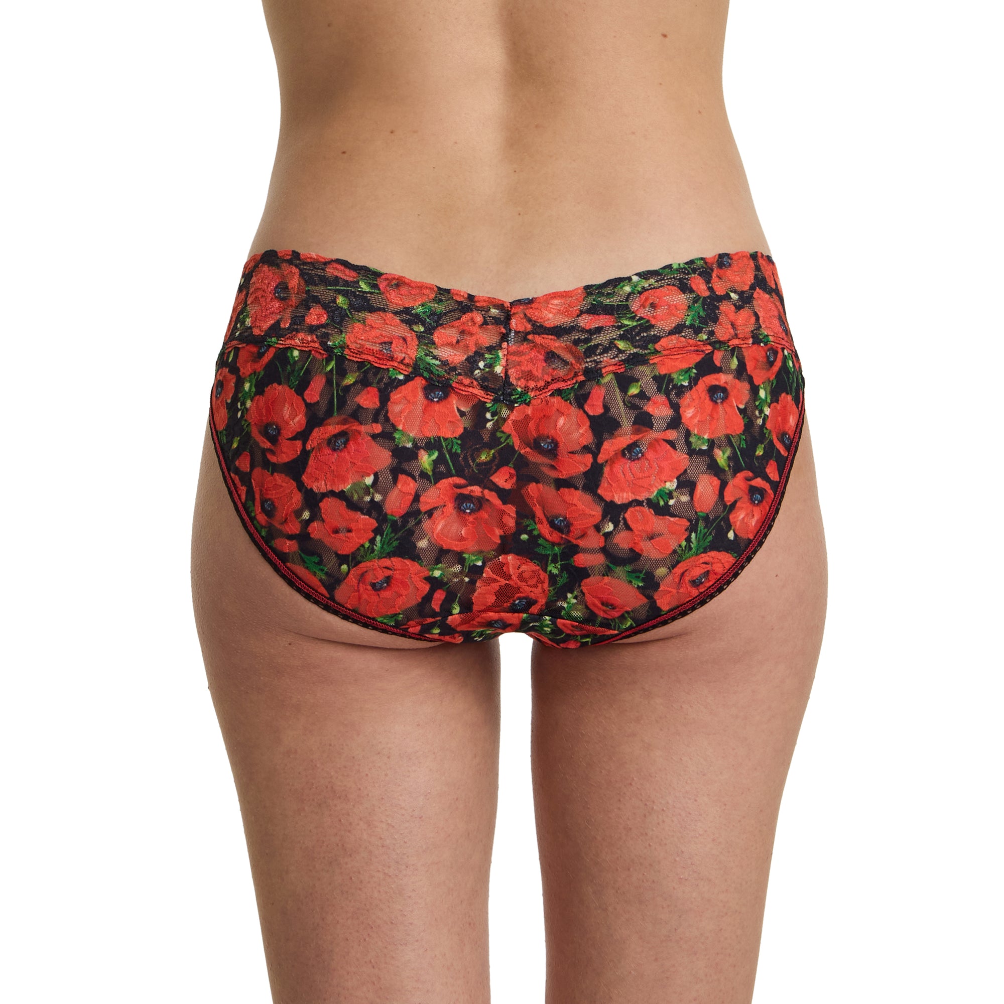 Signature Lace V-Kini | Poppy Holiday (Black)