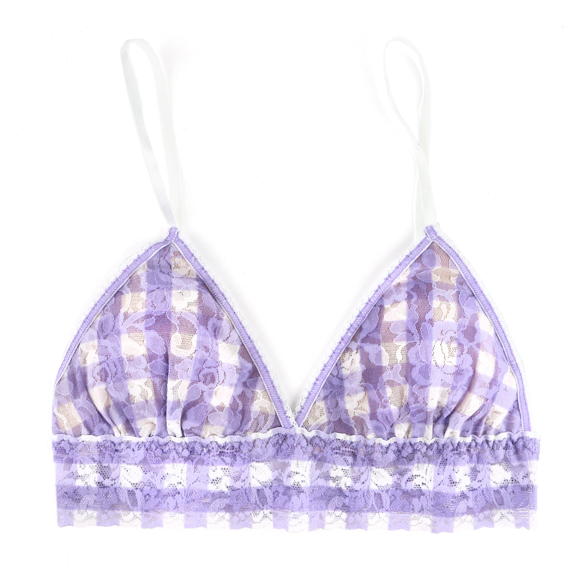 Signature Lace Padded Bralette | Varsity Gingham