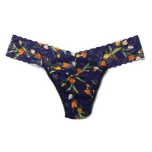 Signature Lace Low Rise Thong | Central Park (Navy)