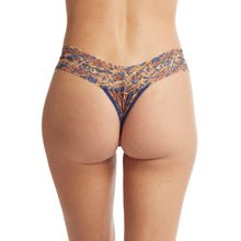 Signature Lace Low Rise Thong | Wild About Blue (Animal Print)