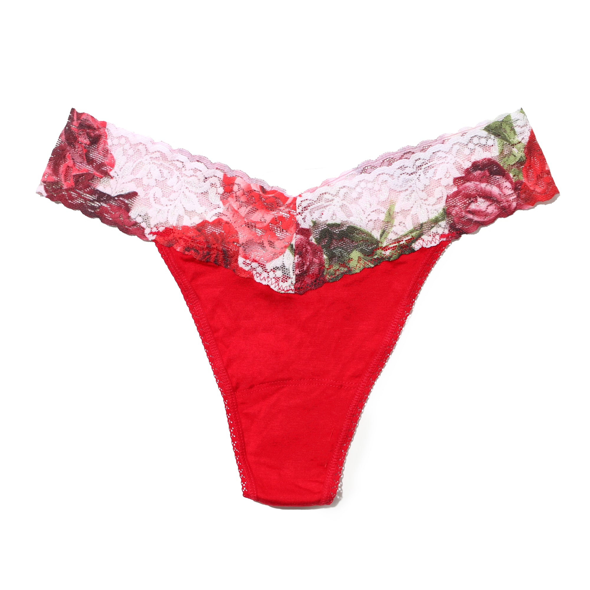 Modal Original Rise Thong | Red/Rose Red