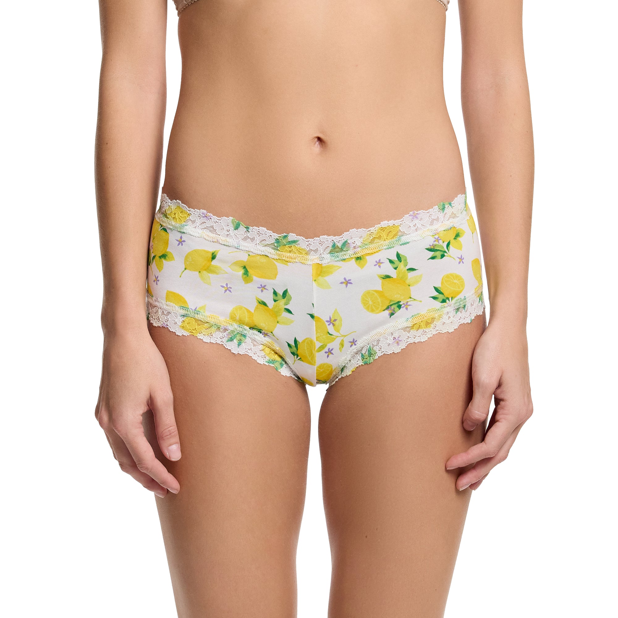 Cotton Boyshort | Make Lemonade (White)