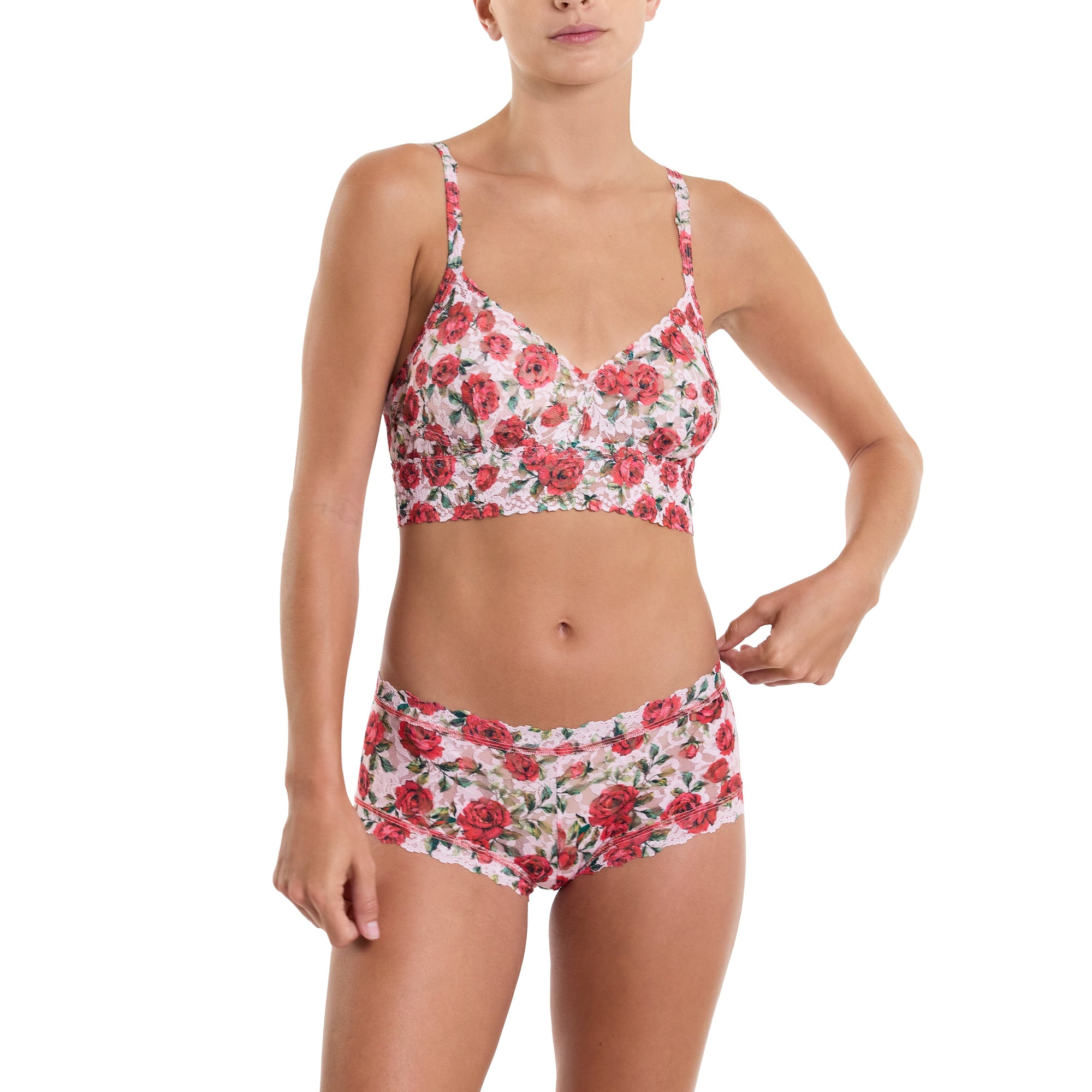 Signature Lace Boyshort | Je' Taime (Pink)