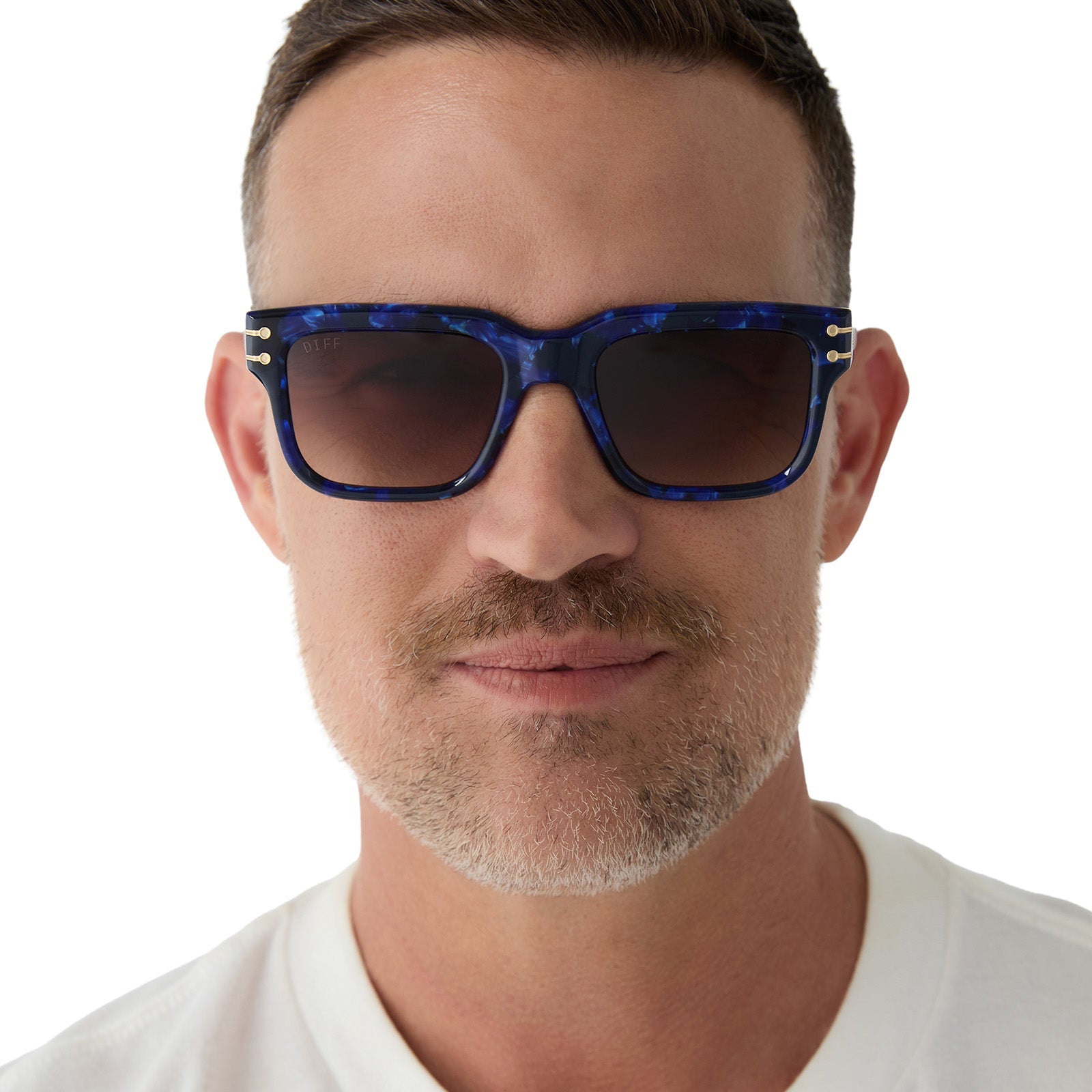 Mens | Prince Fiyero Sunglasses | Midnight Blue Tortoise | Warm Brown Lenses
