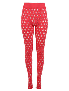 Women | Maisie Wilen | Knitted Perforated Leggings | Tomato