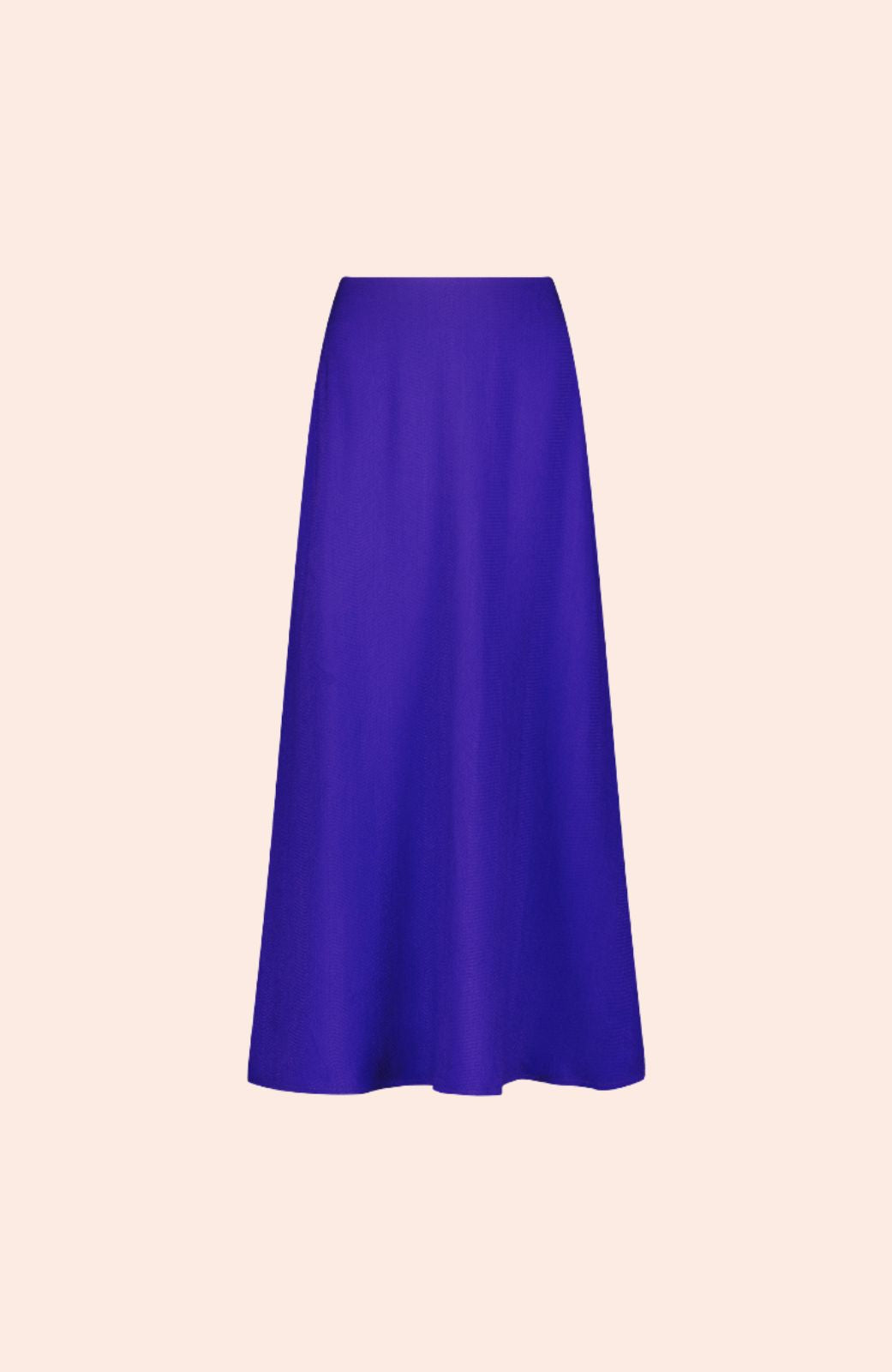 Textured Fluid Crepe Skirt | Violet
