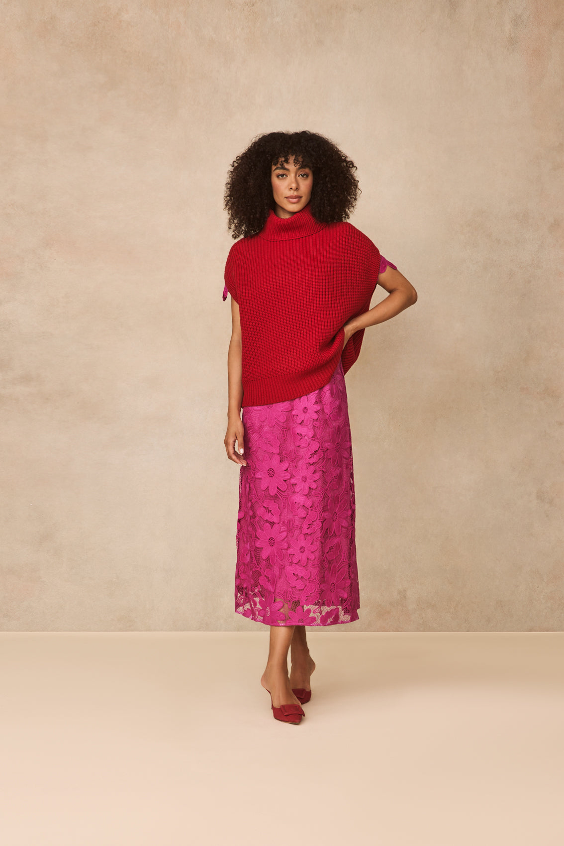 Sleeveless Turtleneck Sweater | Ruby