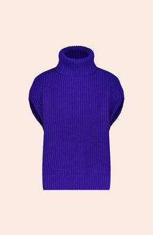 Sleeveless Turtleneck Sweater | Violet