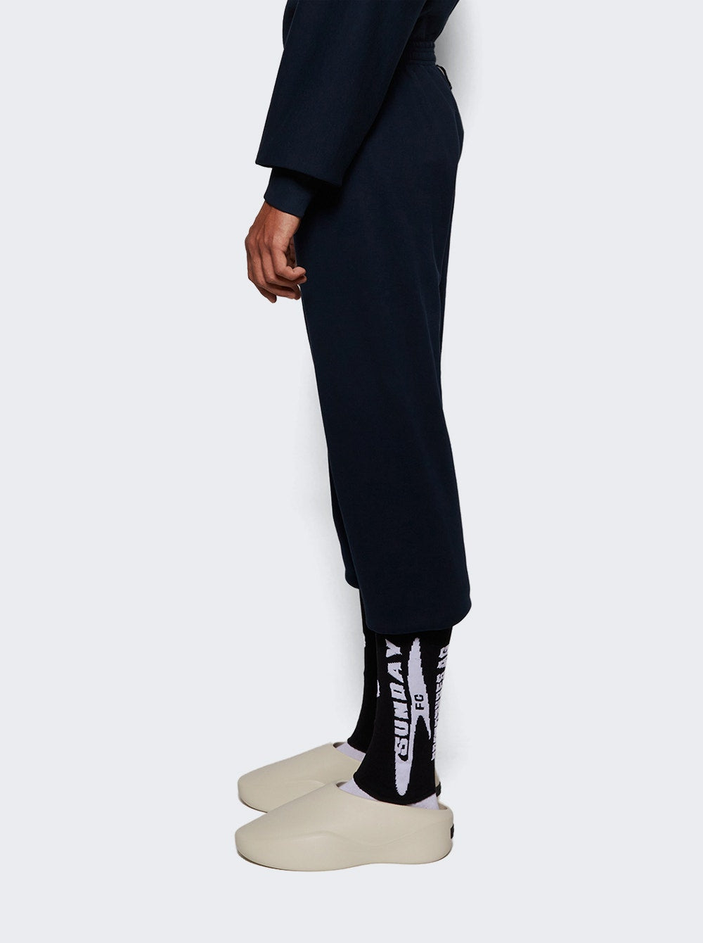 Men | PROTOTYPES | Stirrup Sweatpants Navy And Black | Blue