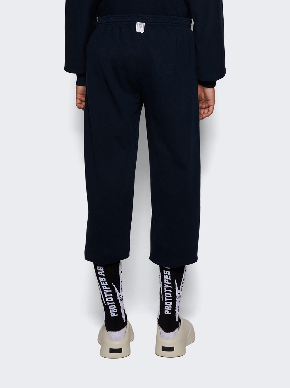 Men | PROTOTYPES | Stirrup Sweatpants Navy And Black | Blue