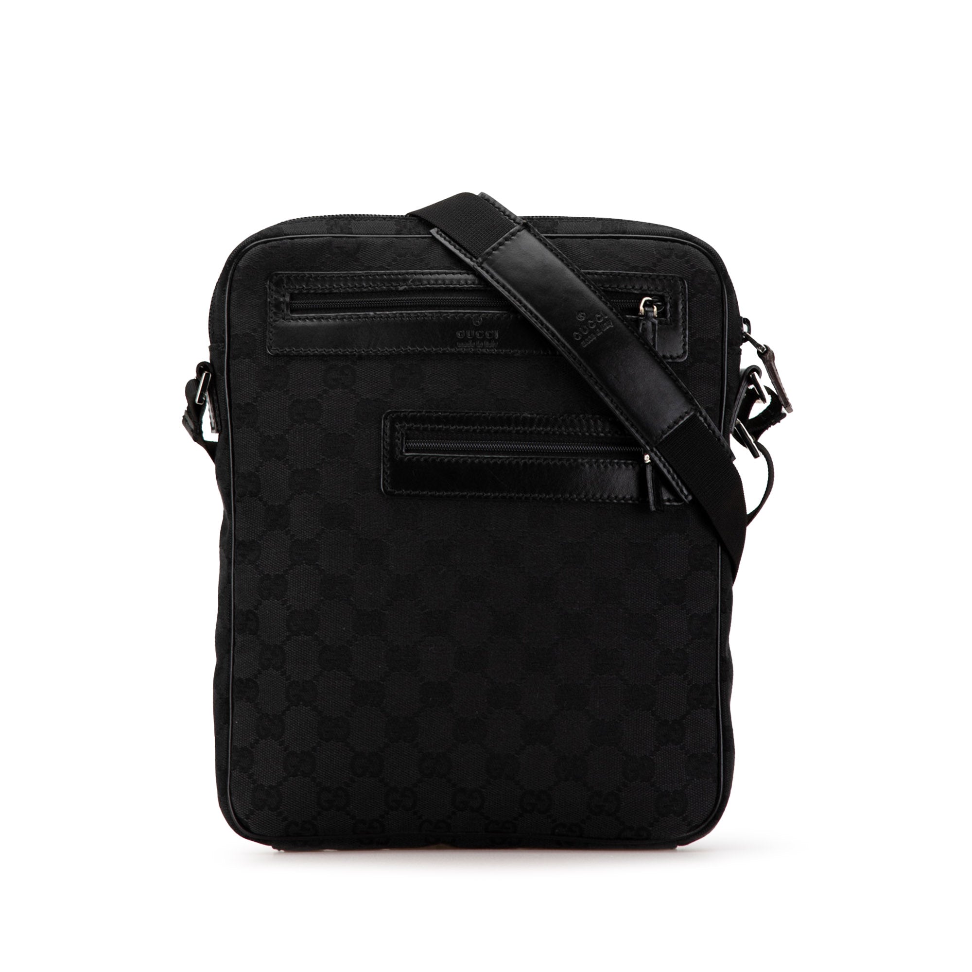 Gucci | Pre-Owned GG Canvas Crossbody | Black