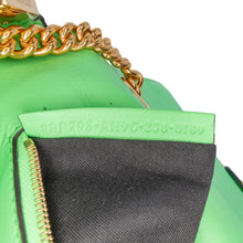Fendi | Pre-Owned Zucca Embossed Leather Chain Midi Baguette - III | Green/Light Green