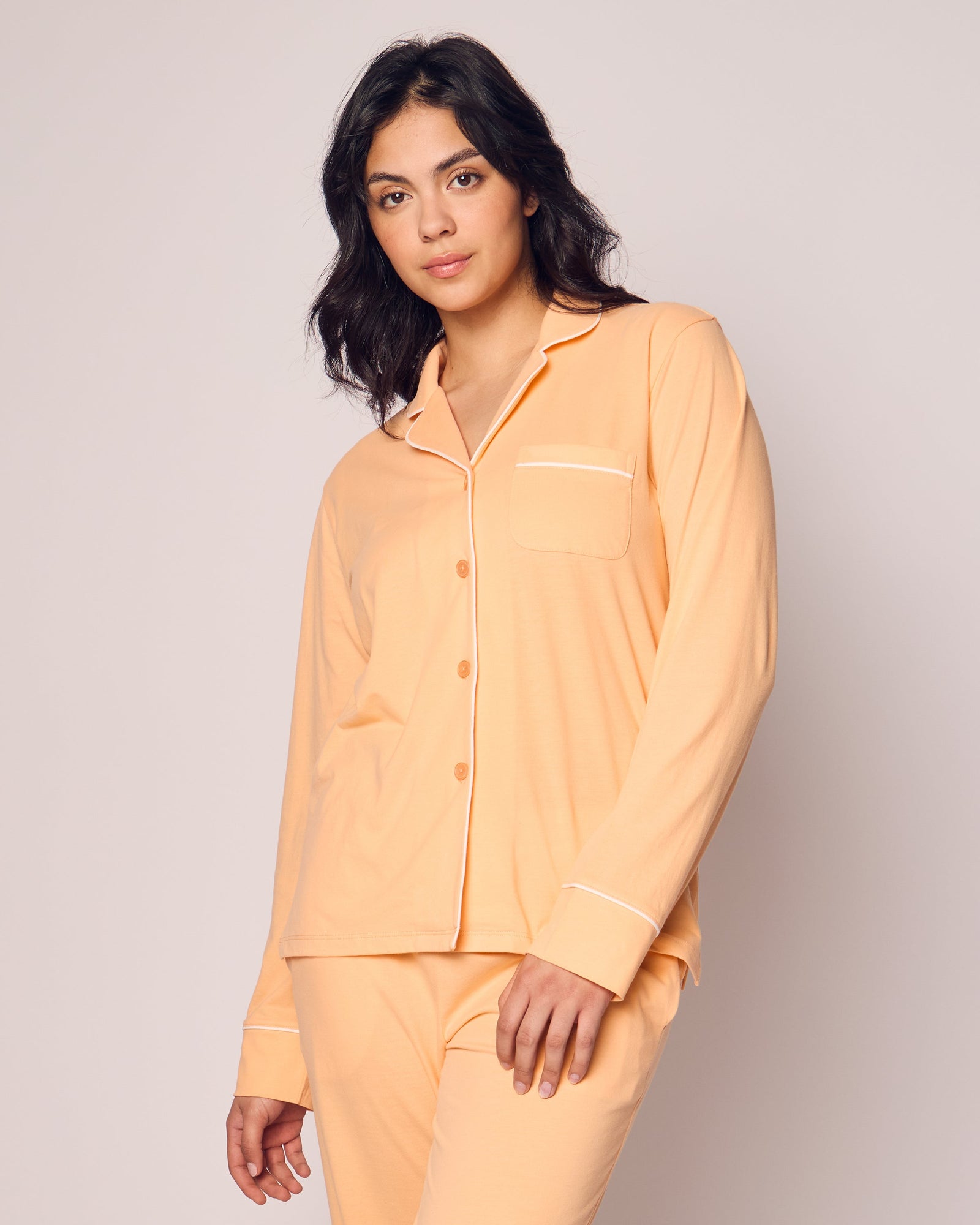 Womens | Pima Pajama Set | Peach Fuzz