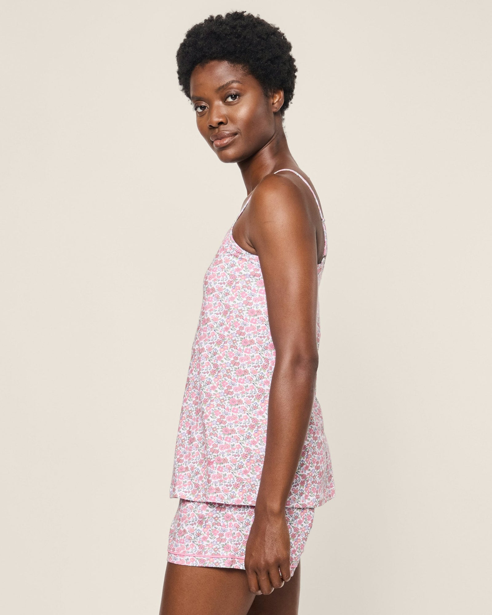 Womens | Pima Sylvie Short Set | Fleurs de Rose