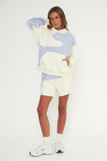 Inhale Exhale Sweatshorts | Pearl x Sky Blue