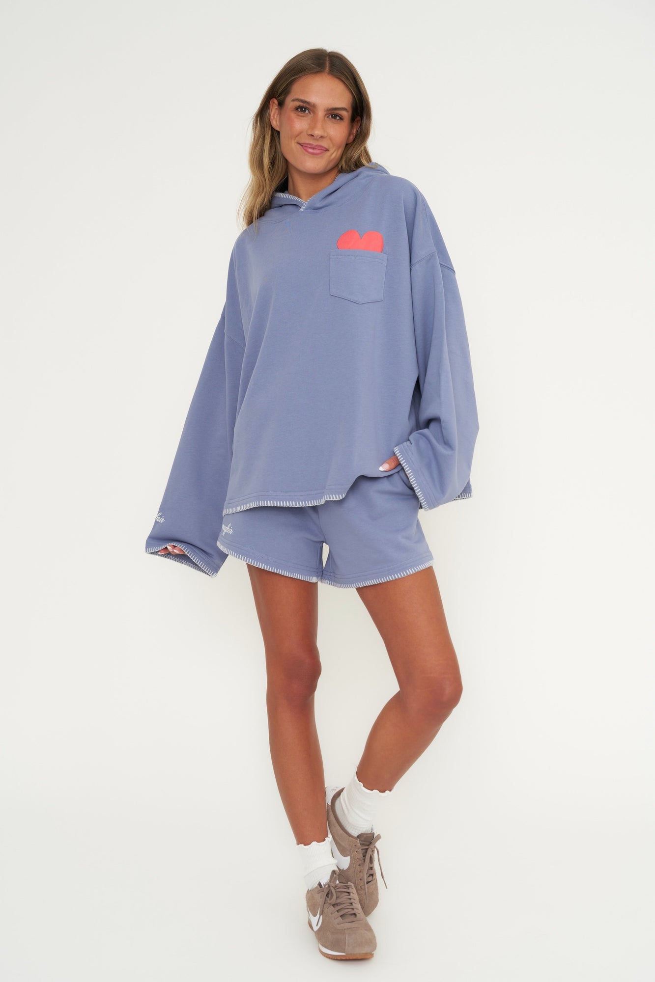 I Love My Humanness Hoodie | Blue