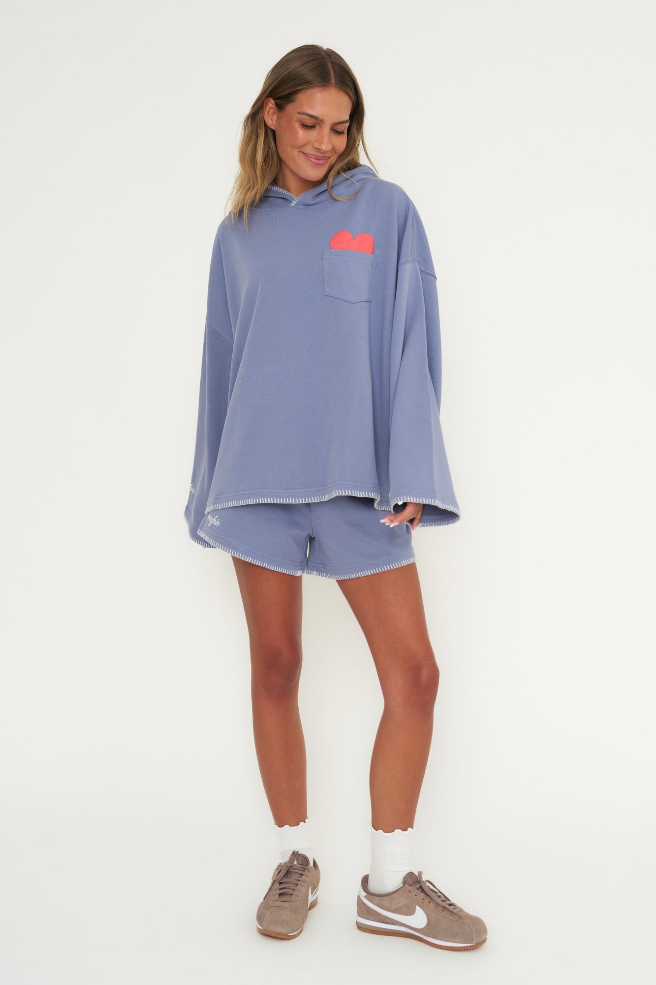 I Love My Humanness Hoodie | Blue
