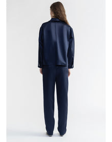Pace | Heavy Satin Shirt | Dark Navy