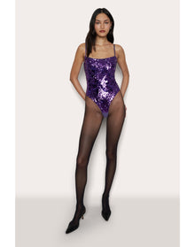 Paillette Bodysuit | Amethyst
