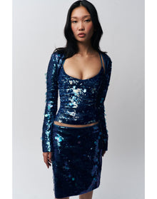Paillette Bolero | Sapphire