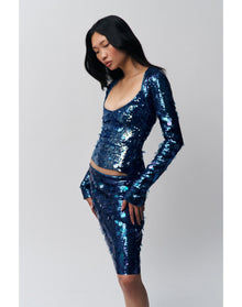 Paillette Bolero | Sapphire