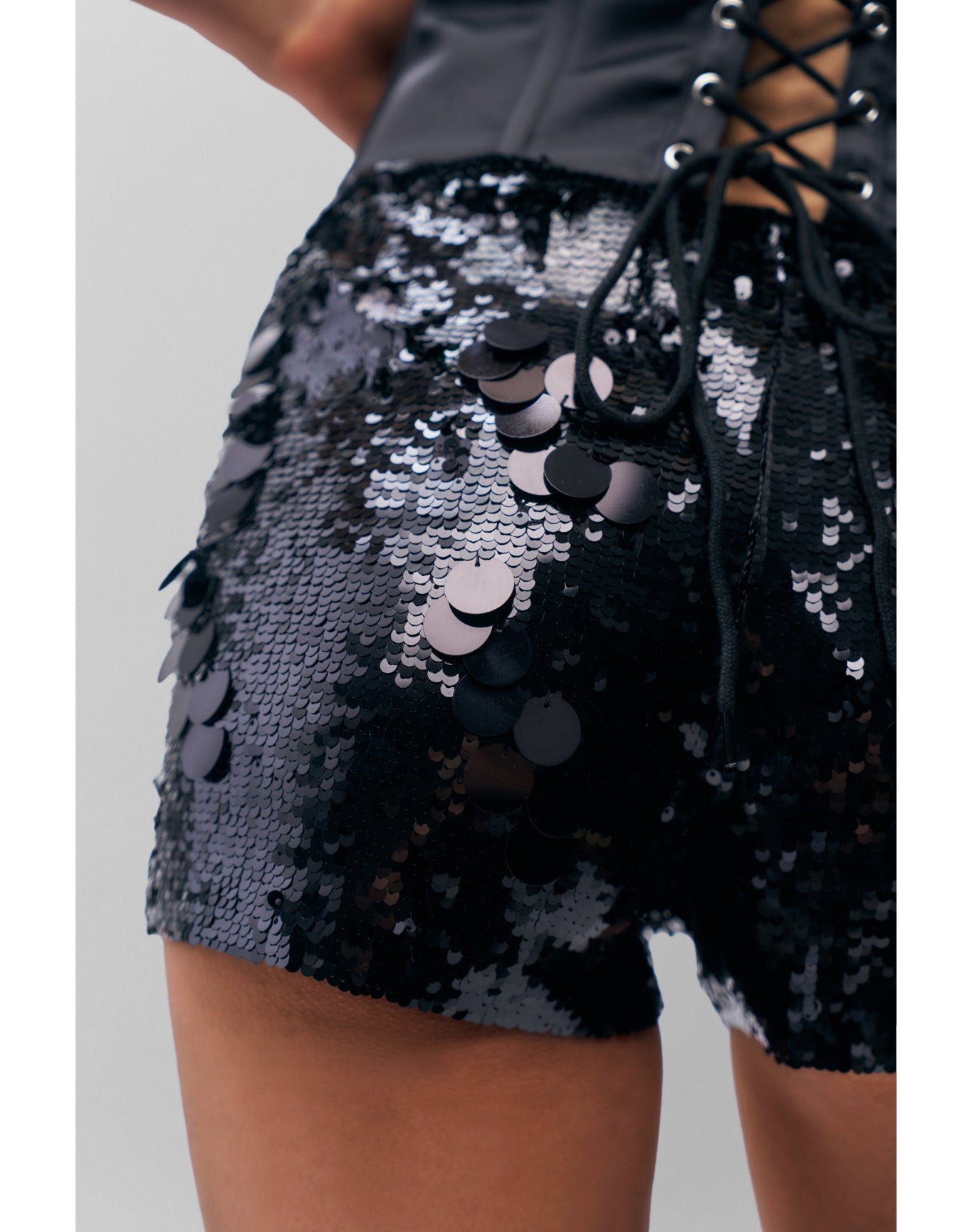 Paillette Short | Black