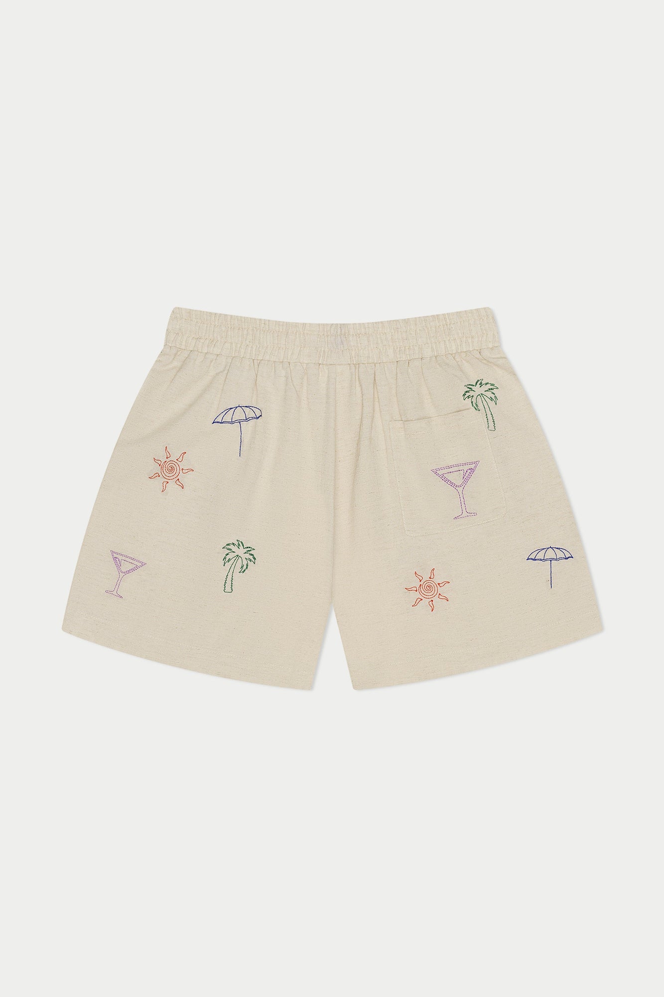 Palms Linen Short | Beige