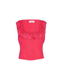 Paloma Lace Top | Fatale Pink